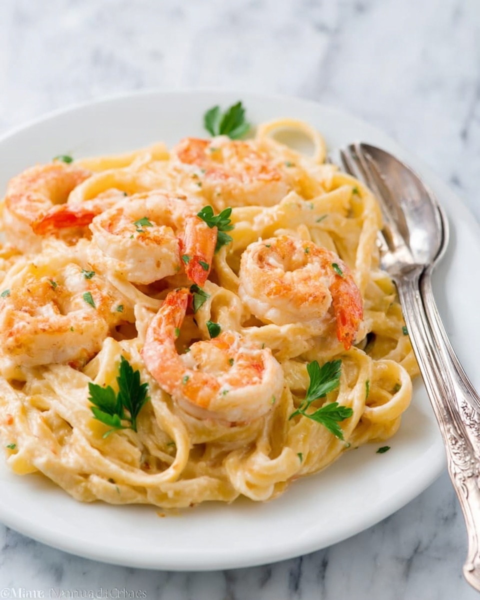 Shrimp Alfredo Pasta Recipe - Recipe Image