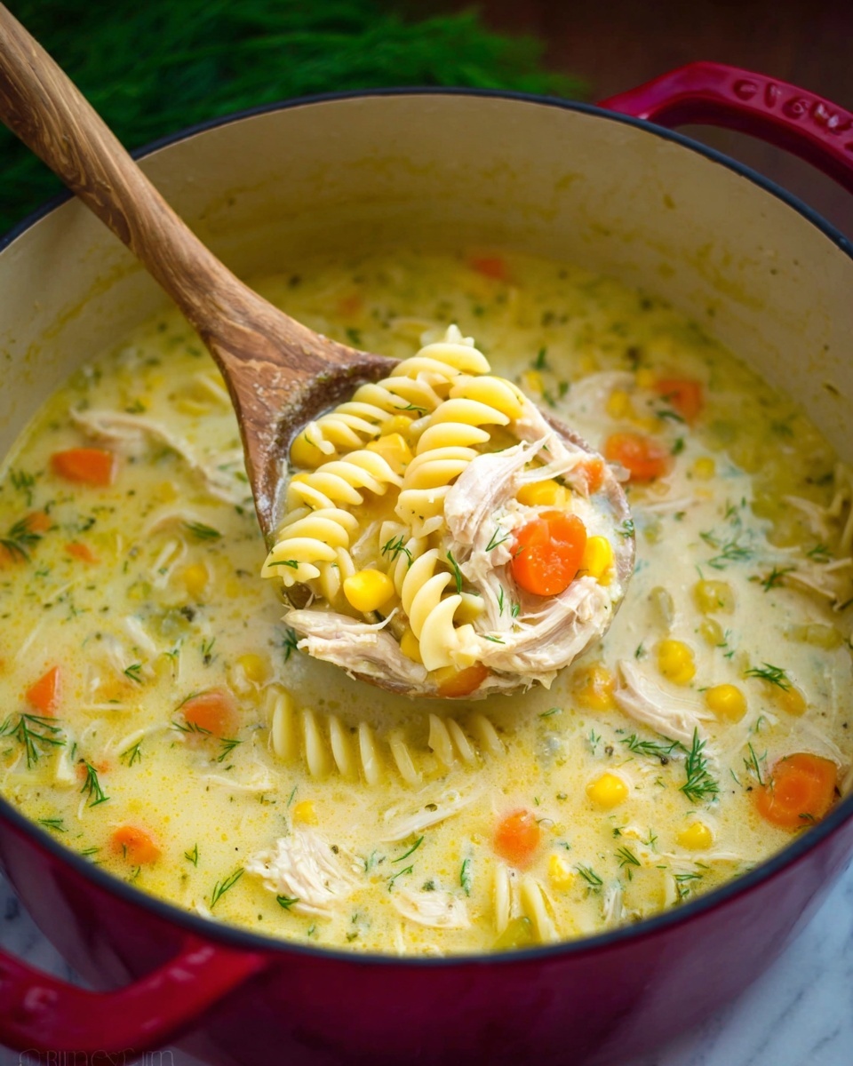 Creamy Chicken Noodle Soup Recipe - Recipe Image