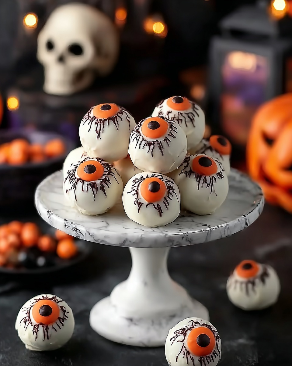 Eerie Eyeballs – Creepy and Delicious Halloween Treats Kids Love Recipe - Recipe Image