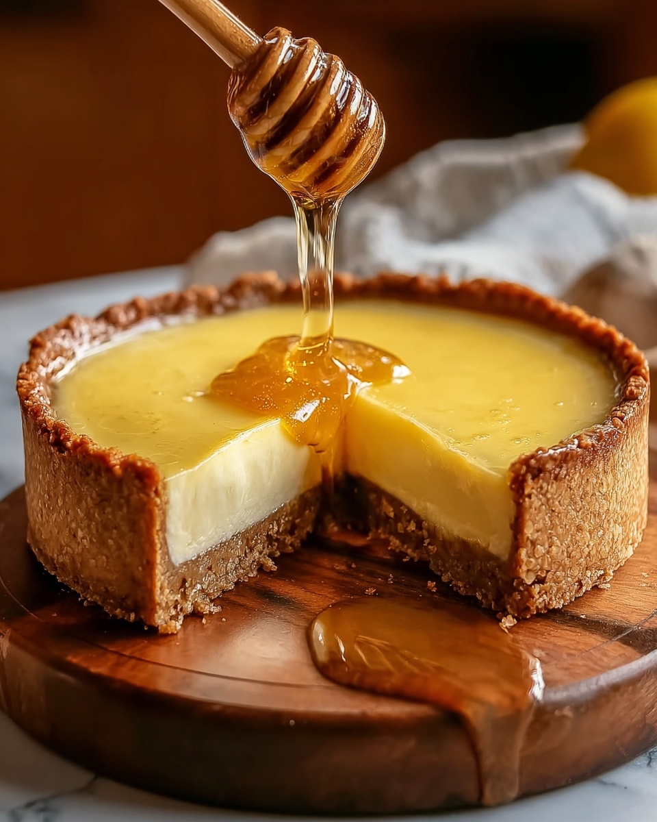 Golden Greek Honey Pie (Melopita) – A Sweet, Creamy Greek Dessert Recipe - Recipe Image