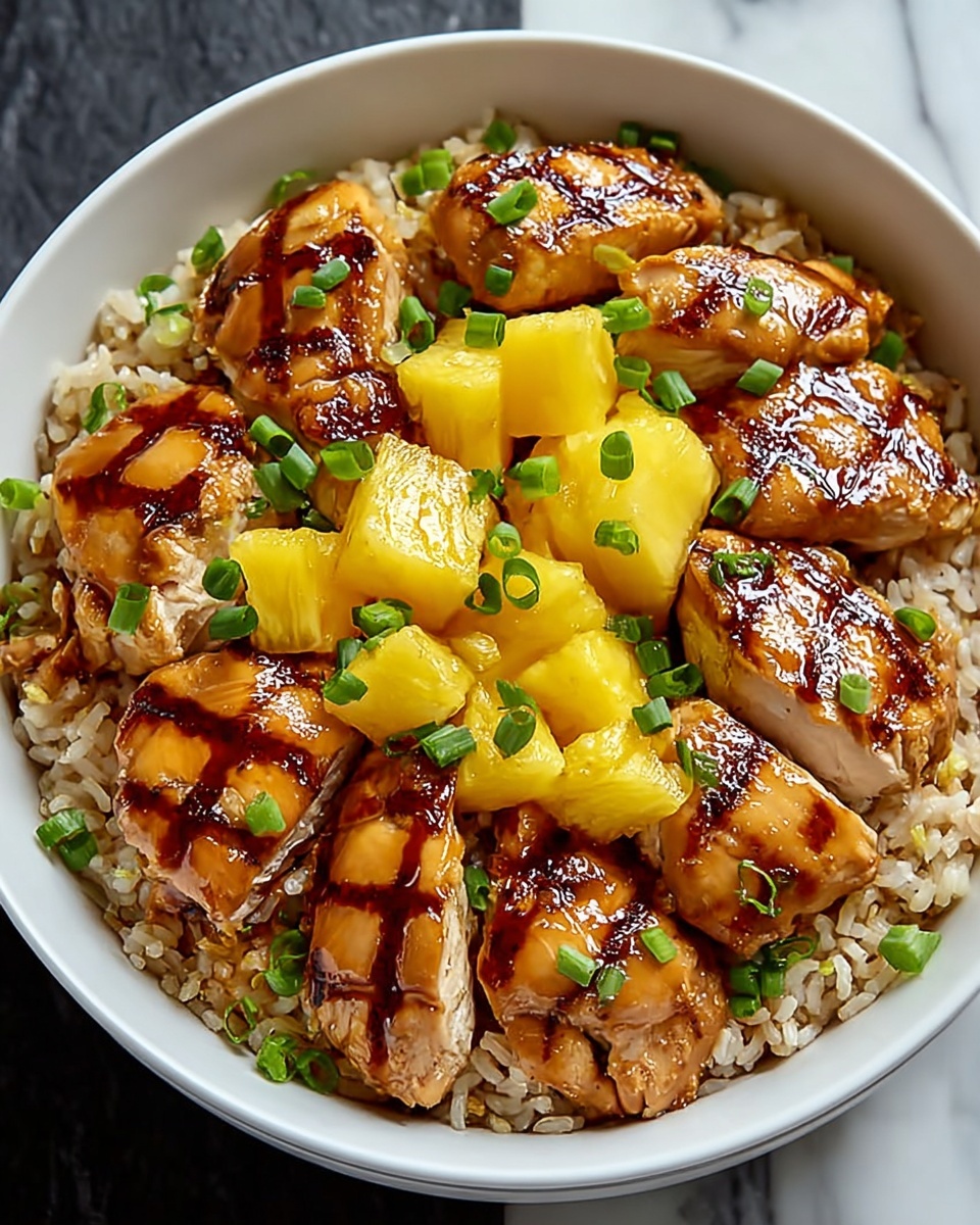 Sweet and Savory Pineapple Chicken and Rice Recipe - Recipe Image