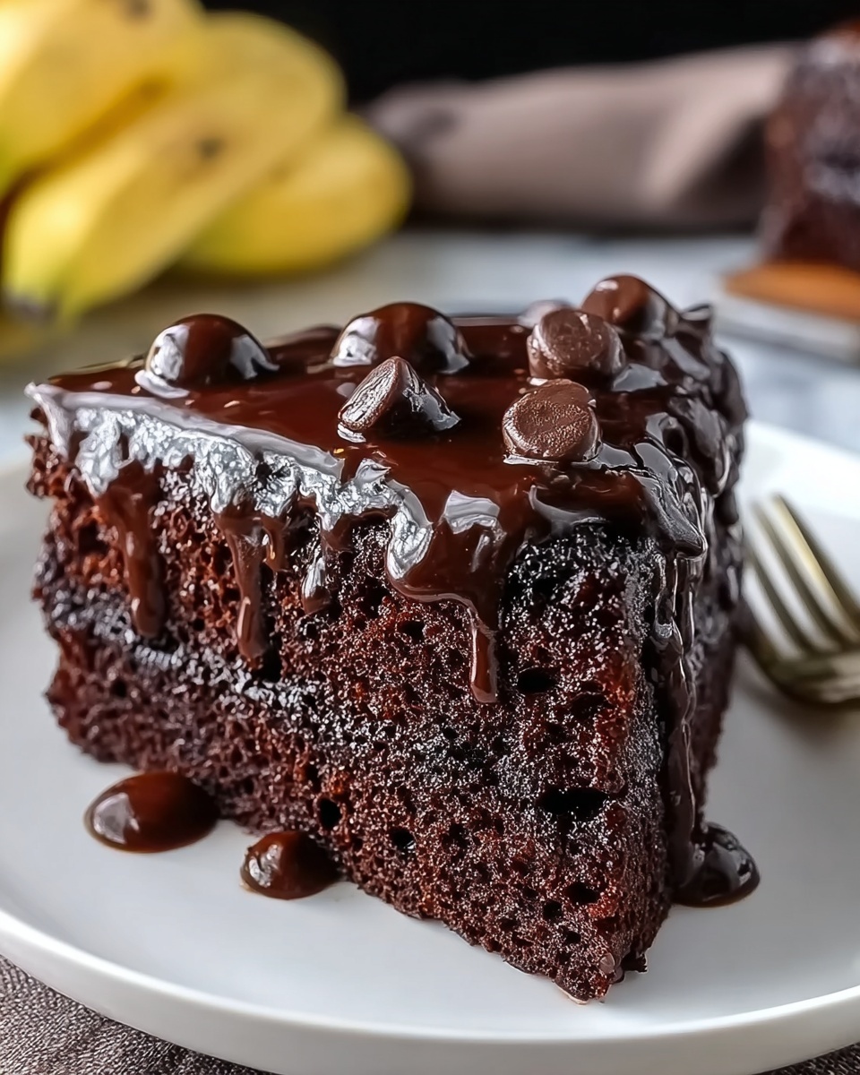 Incredible Chocolate Banana Applesauce Cake Recipe - Recipe Image