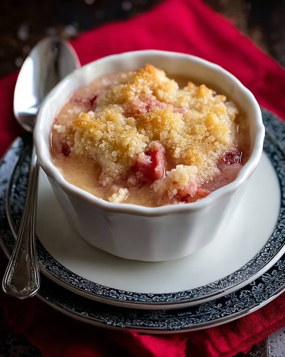Rhubarb Pudding Cake Recipe - Recipe Image