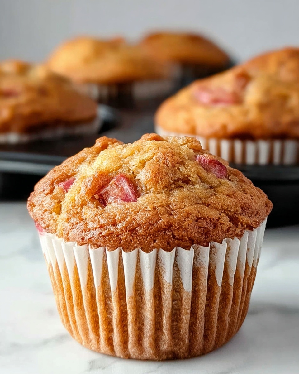 Rhubarb Muffins with Greek Yogurt Recipe - Recipe Image