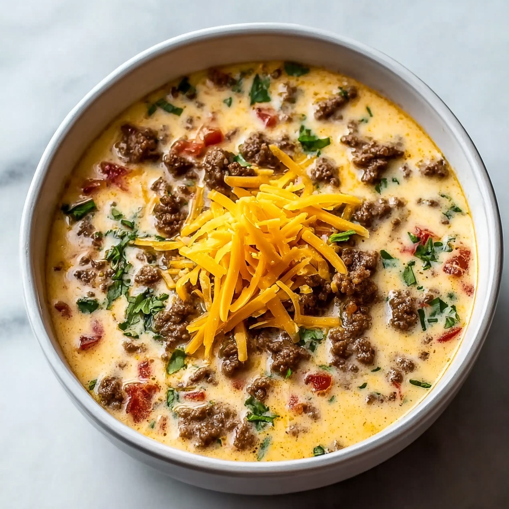 Easy Cheeseburger Soup Recipe - Recipe Image