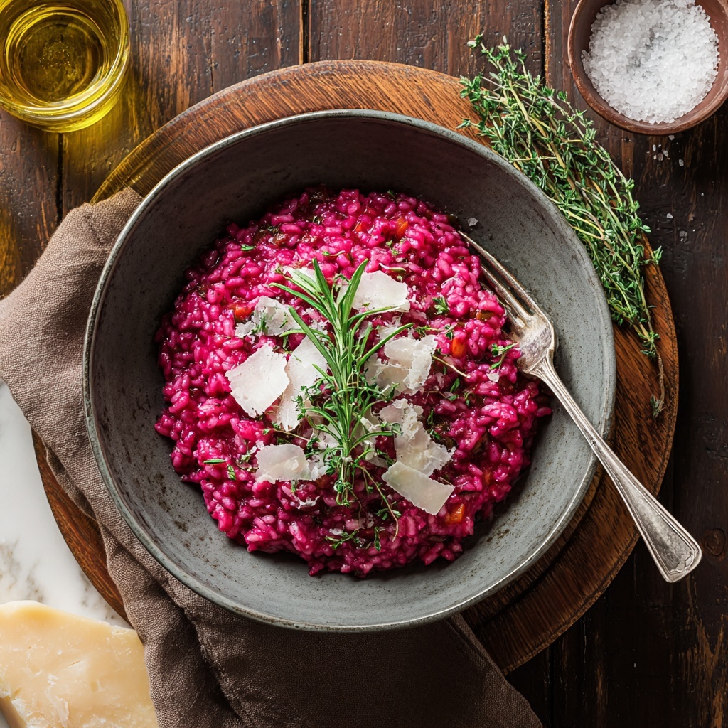 Creamy Beet Risotto Recipe - Recipe Image