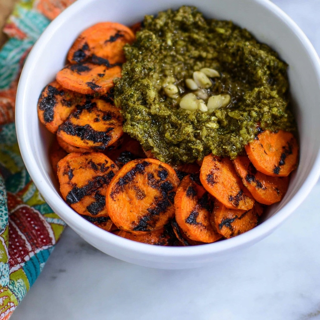 Pesto Grilled Carrots Recipe - Recipe Image