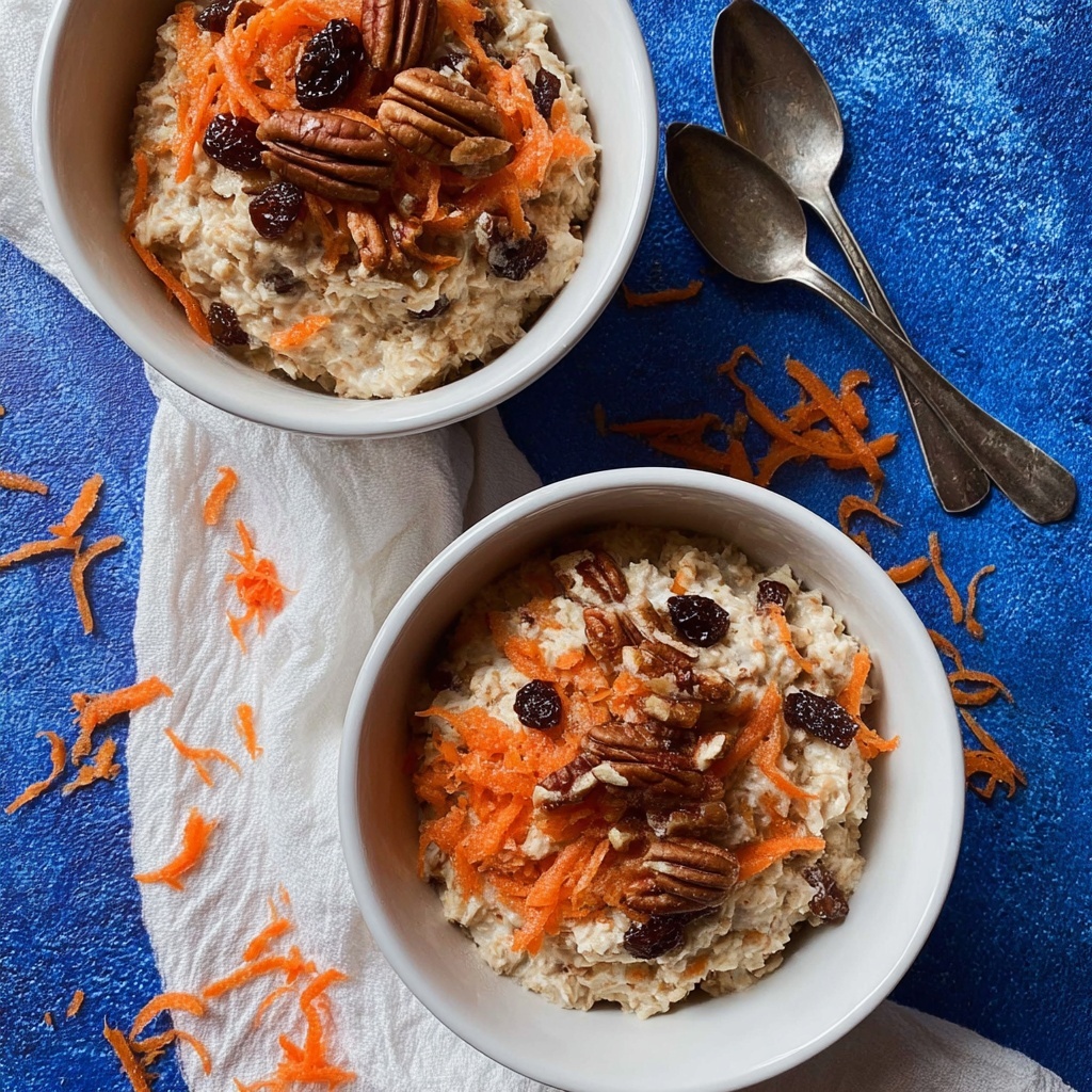 Clean Eating Carrot Cake Oatmeal Recipe - Recipe Image