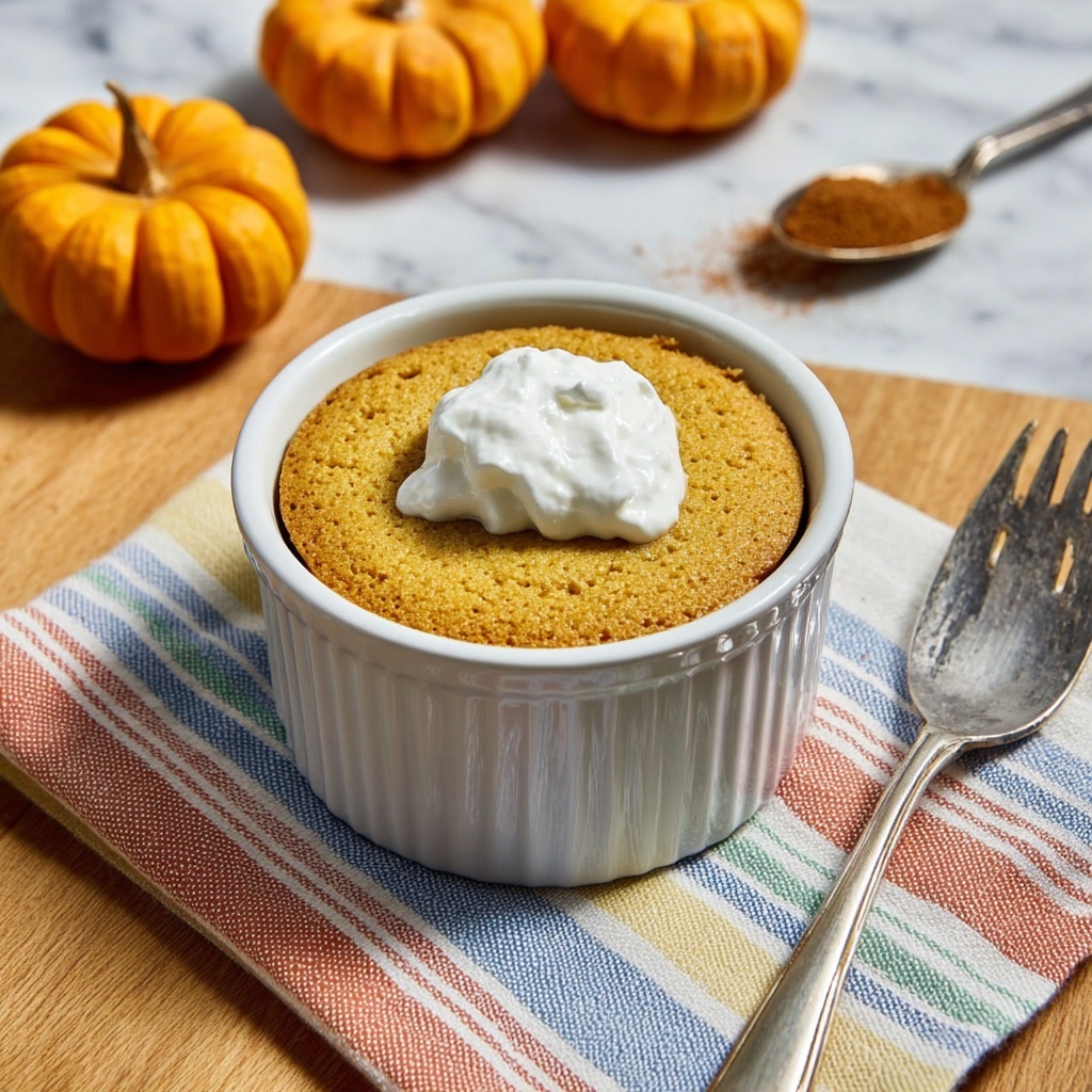 Healthy Pumpkin Mug Muffin Recipe - Recipe Image
