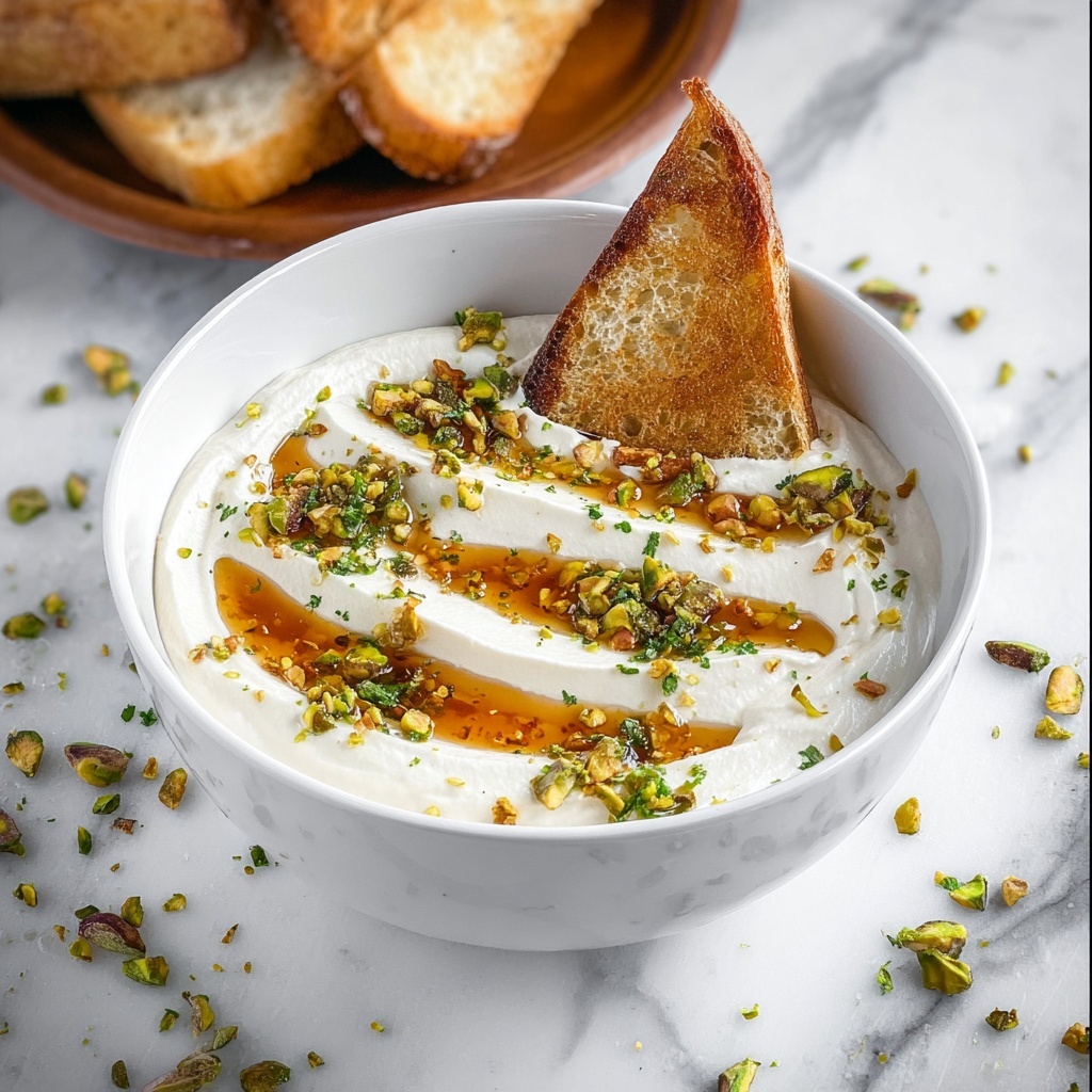Whipped Feta Dip with Garlic Honey Recipe - Recipe Image