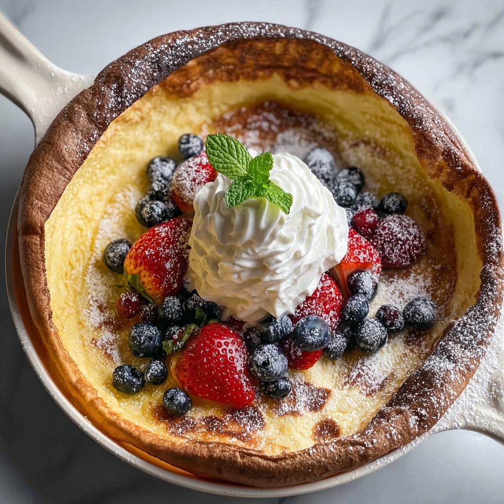 Dutch Baby Pancake with Maple Whipped Cream Recipe - Recipe Image