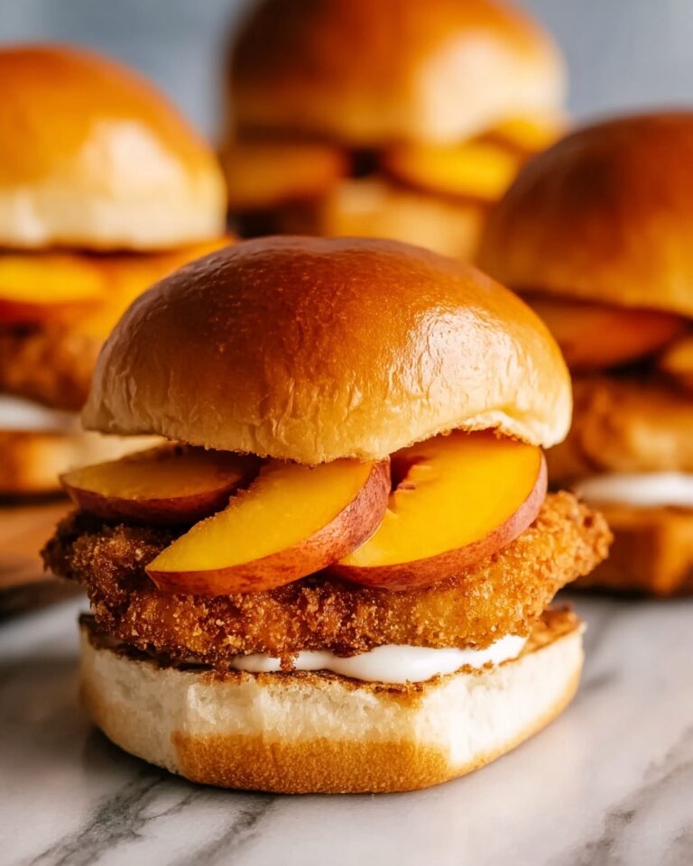 Peach Fried Chicken Sandwich with a Southern Twist Recipe