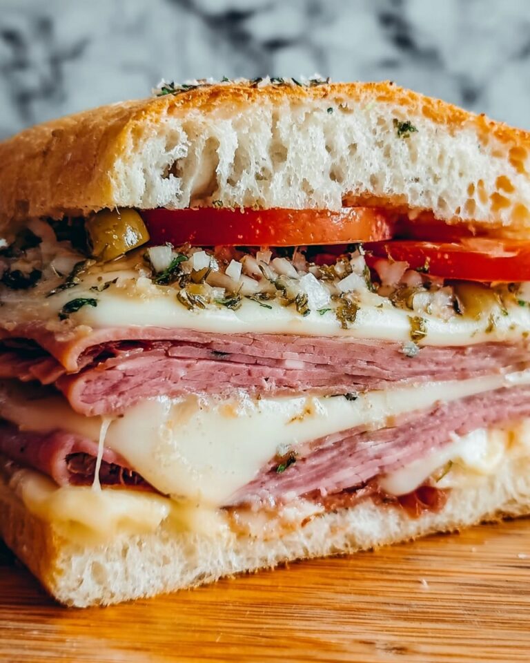 Giant Muffaletta Italian Sandwich Recipe