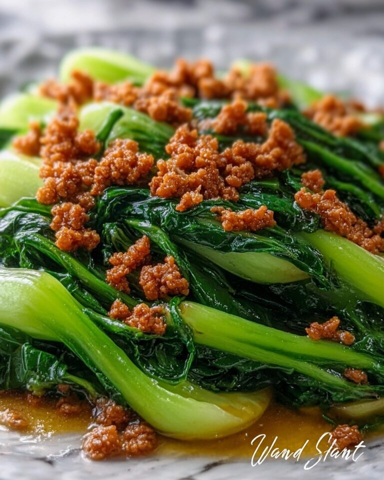 Stir-Fried Bok Choy with Ground Meat Recipe