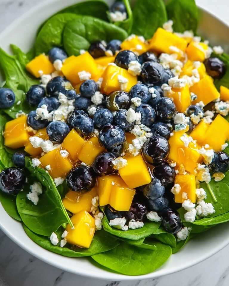 Mango, Blueberry, and Spinach Salad Recipe