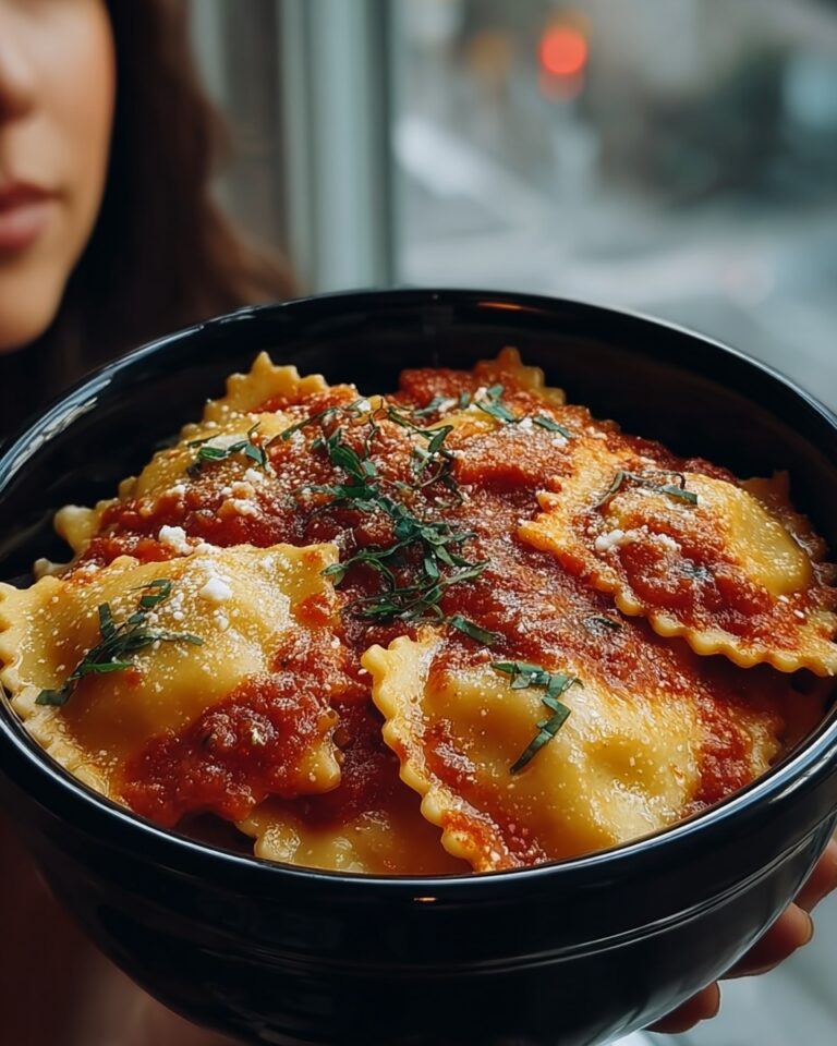 Easy Crockpot Ravioli Lasagna Recipe