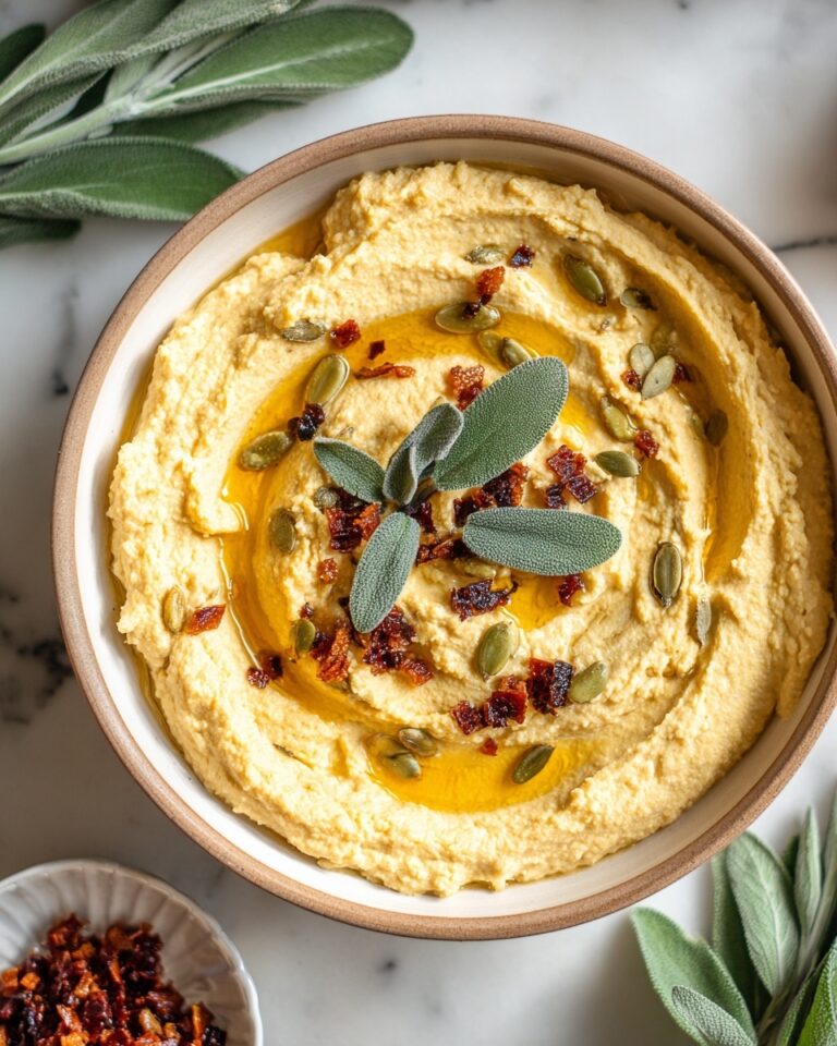 Pumpkin Whipped Feta Dip with Crispy Sage Recipe