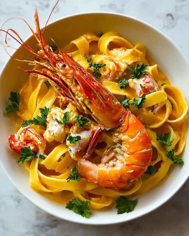 Creamy Lobster Curry Pasta Recipe