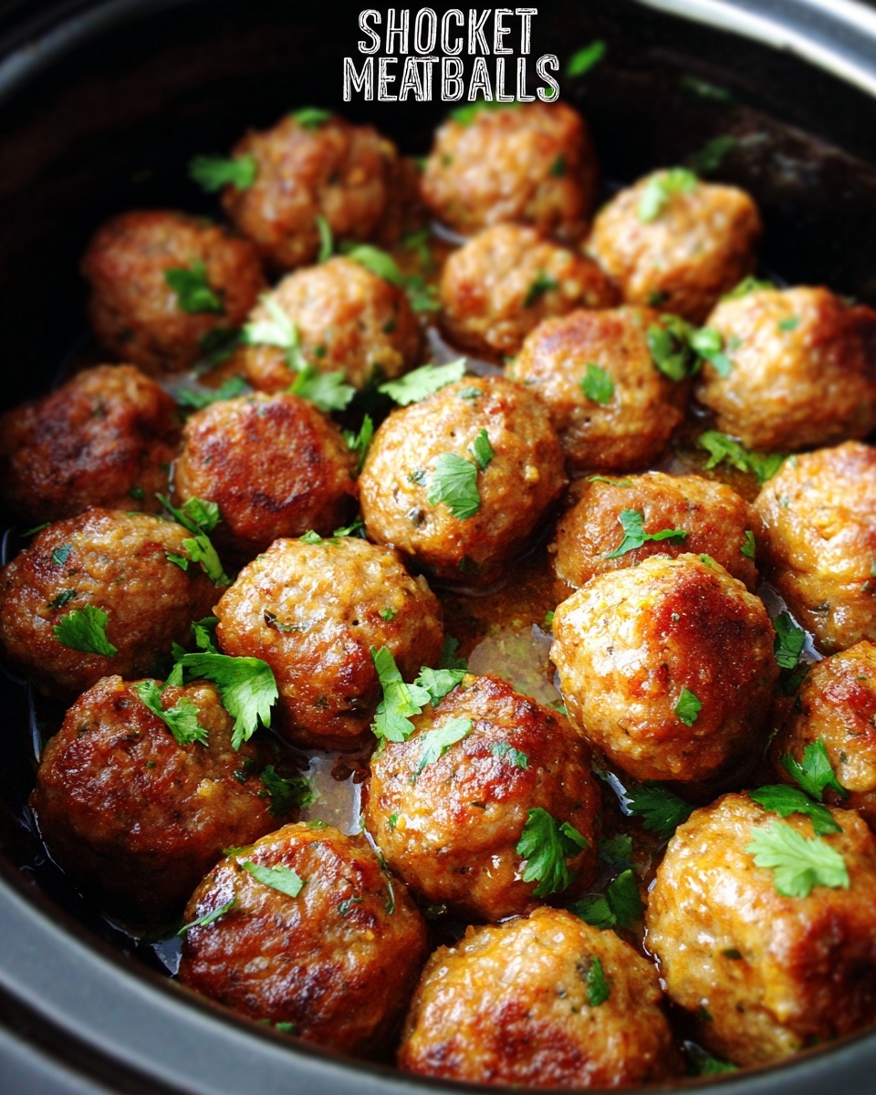 Honey Buffalo Crockpot Meatballs Recipe - Recipe Image