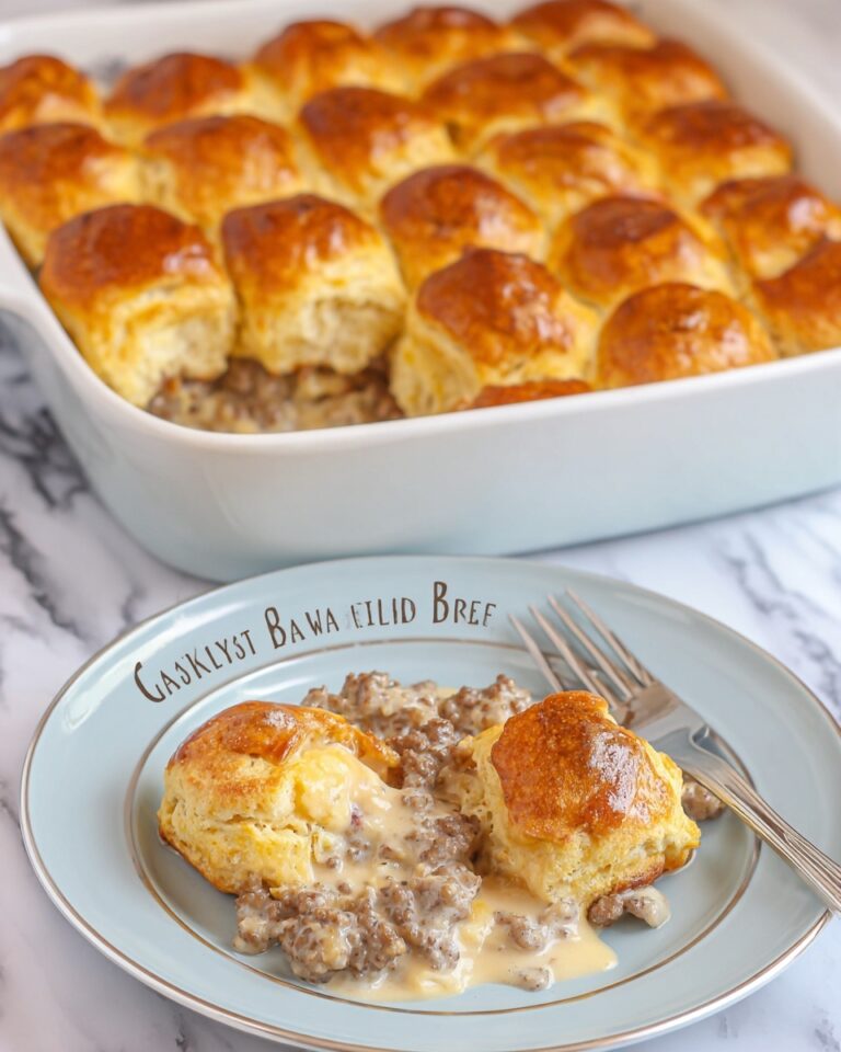 Biscuits and Gravy Breakfast Casserole Recipe