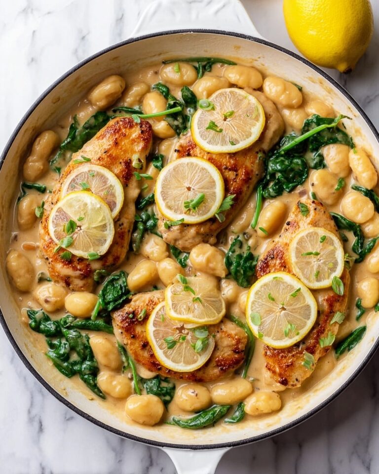 Lemon Chicken Gnocchi with Spinach and Parmesan Recipe