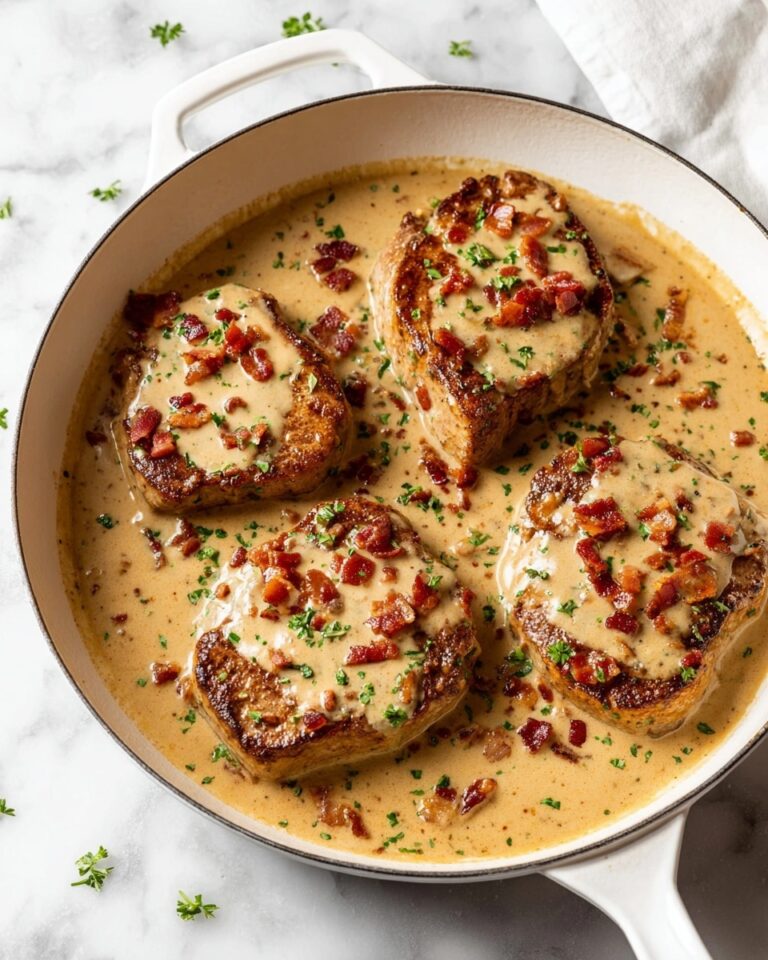 Creamy Bacon Pork Chops Recipe