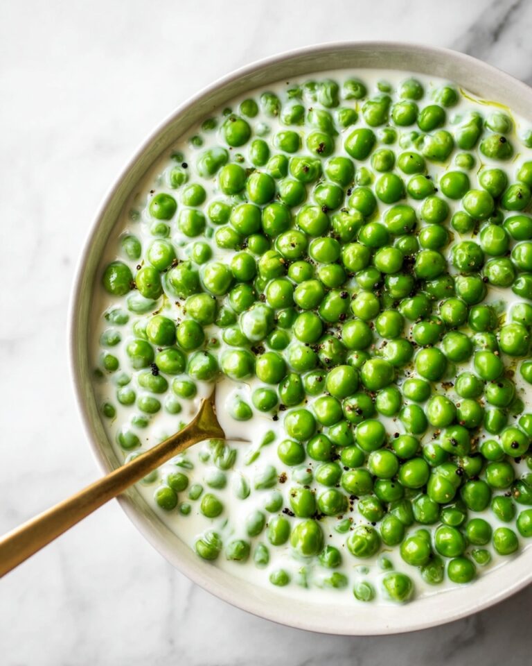 Creamy Garlic Butter Peas Recipe