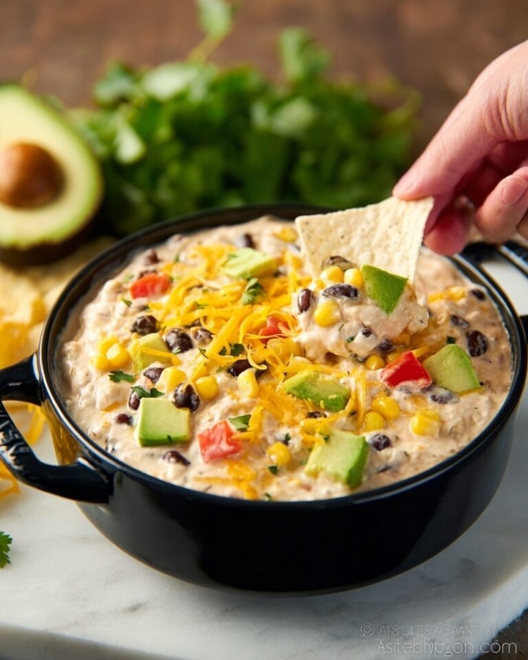 Southwest Hot Chicken Dip (Extra Cheesy) Recipe