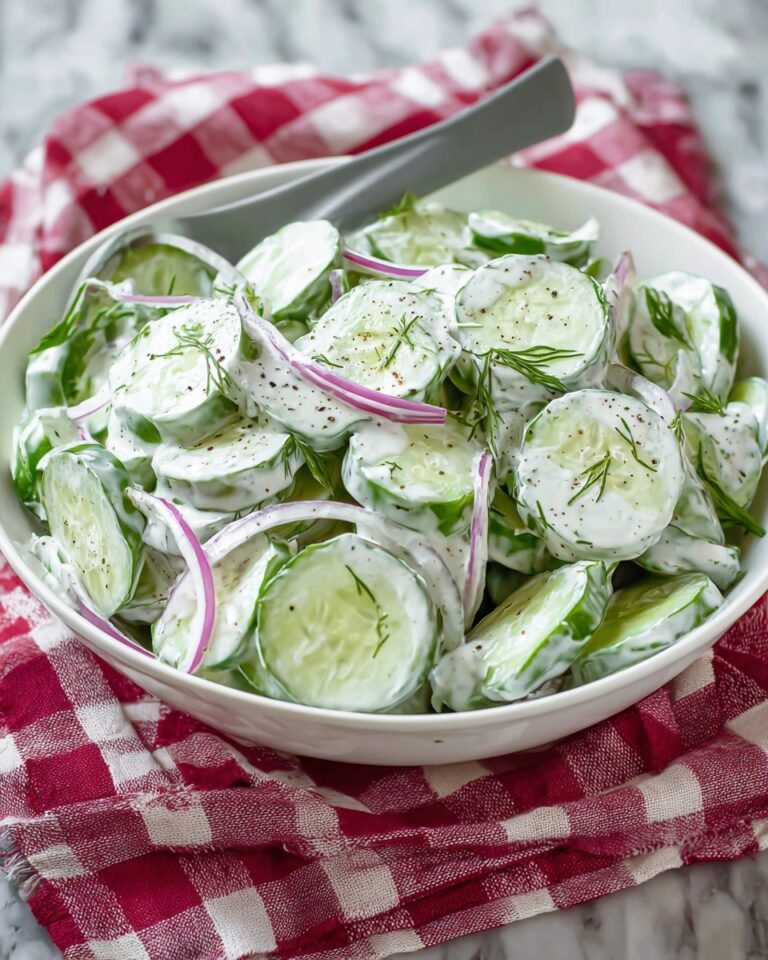 Creamy Cucumber Salad Recipe