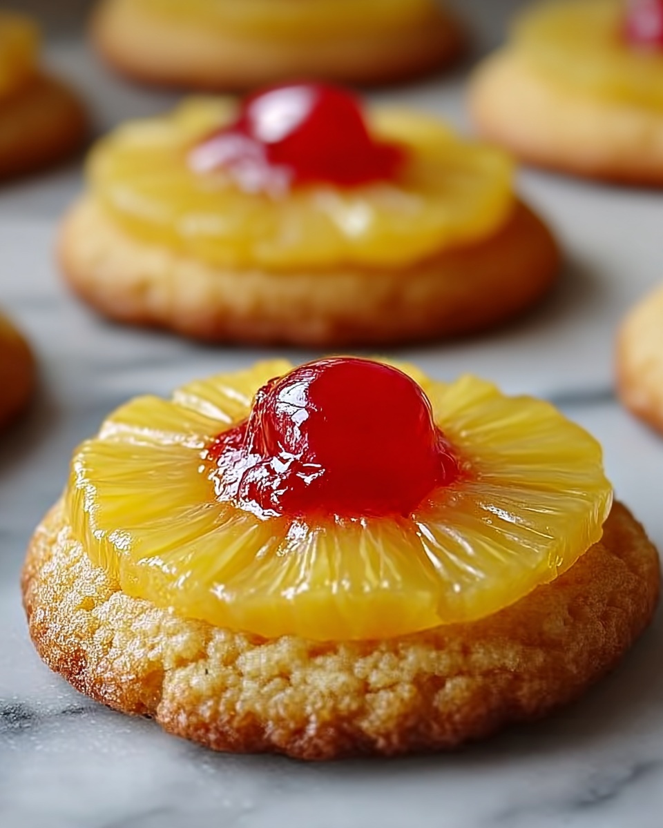 Pineapple Upside-Down Cookies – A Fun Twist on a Classic Dessert Recipe - Recipe Image