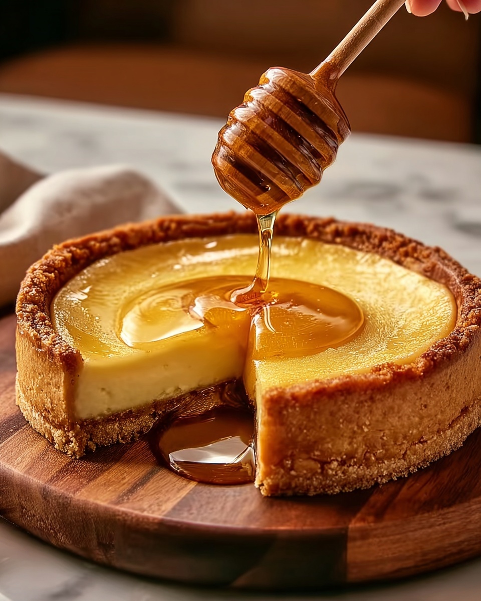 Golden Greek Honey Pie (Melopita) – A Sweet, Creamy Greek Dessert Recipe - Recipe Image