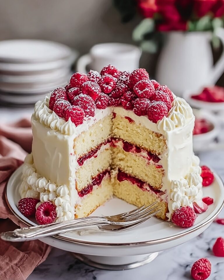 Heavenly White Chocolate Raspberry Dream Cake Recipe