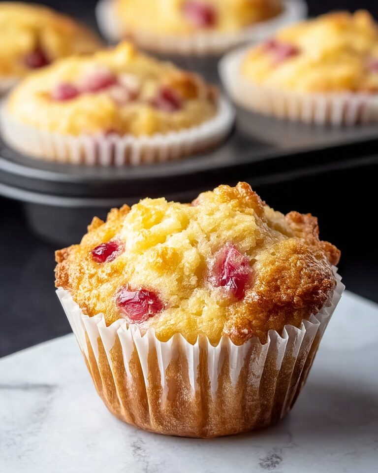 Rhubarb Muffins with Greek Yogurt Recipe