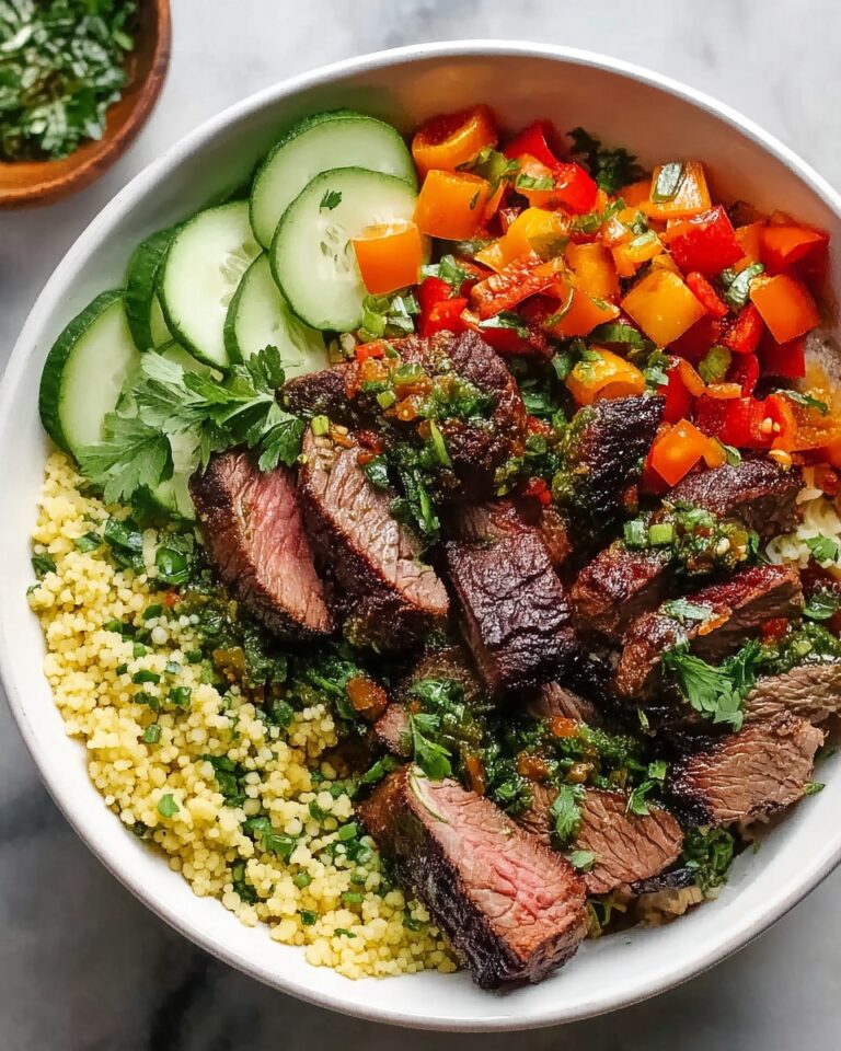 Flavor-Packed Mediterranean Steak Bowl Recipe