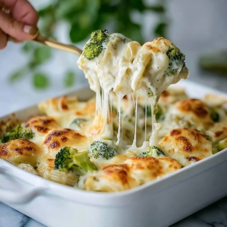 Creamy Chicken and Broccoli Baked Alfredo Recipe