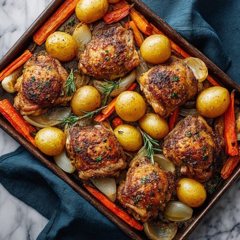 Roasted Chicken Thighs with Baby Potatoes and Rosemary Recipe