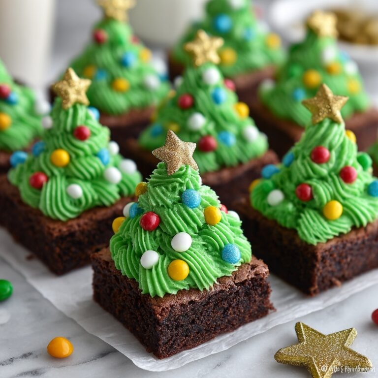Christmas Tree Brownies Recipe