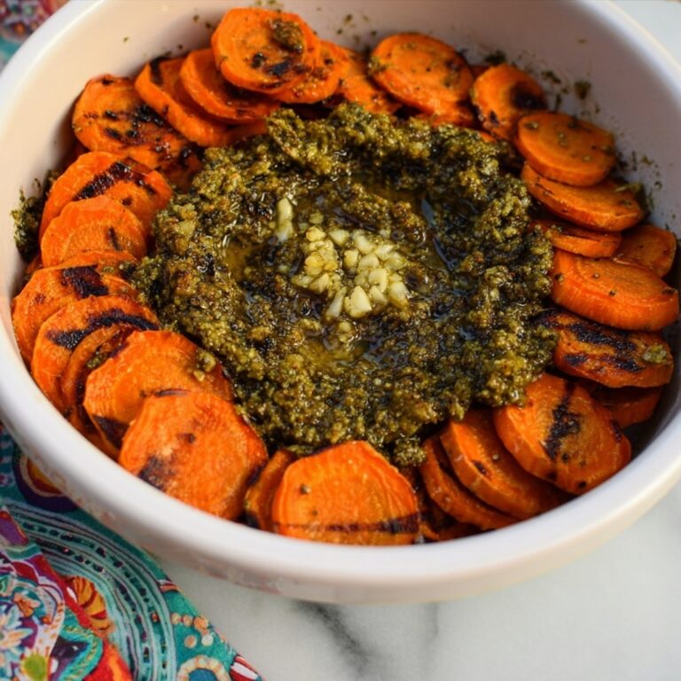 Pesto Grilled Carrots Recipe