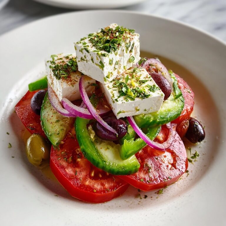 Classic Fresh Mediterranean Greek Salad Recipe