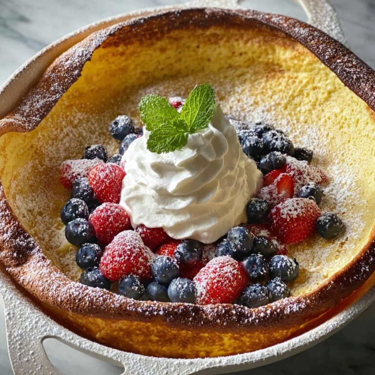 Dutch Baby Pancake with Maple Whipped Cream Recipe