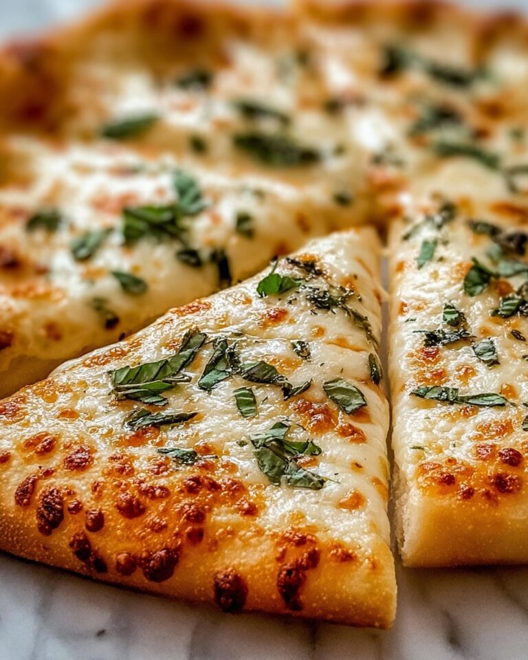 Cheesy Basil & Garlic Pizza Recipe
