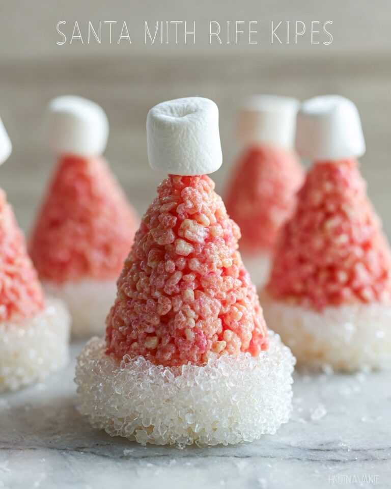 Santa Hat Rice Krispie Treats Recipe