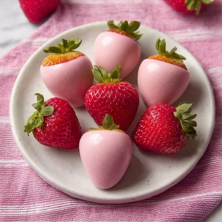 Pink Chocolate Covered Strawberries Recipe