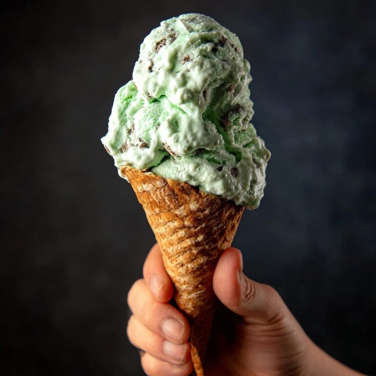 Homemade Mint Chocolate Chip Ice Cream Recipe