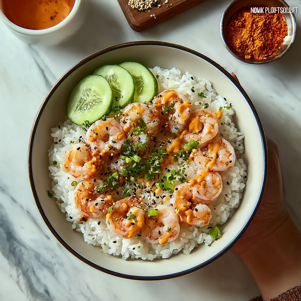 Shrimp Rice Bowls with Spicy Mayo Recipe - Recipe Image