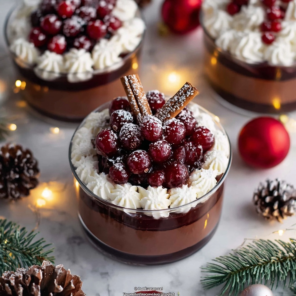 Mini Christmas Trifles with Pound Cake, Berries, and Vanilla Pudding Recipe - Recipe Image