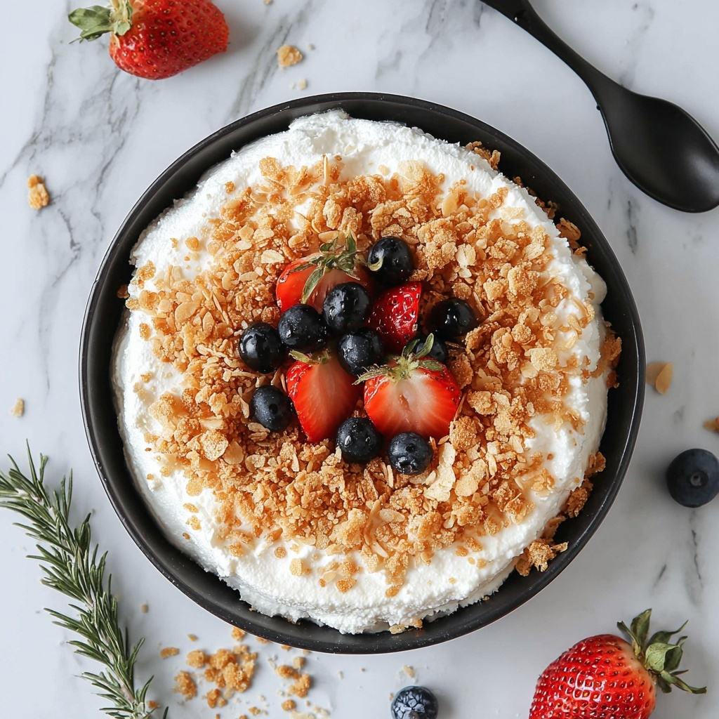 Light and Healthy Cheesecake Fluff Recipe - Recipe Image