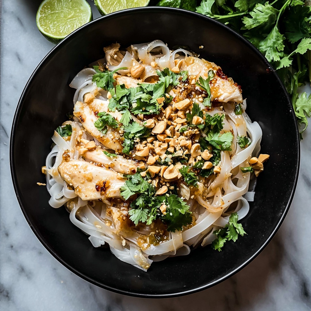 Garlic Butter Chicken Pad Thai Recipe - Recipe Image