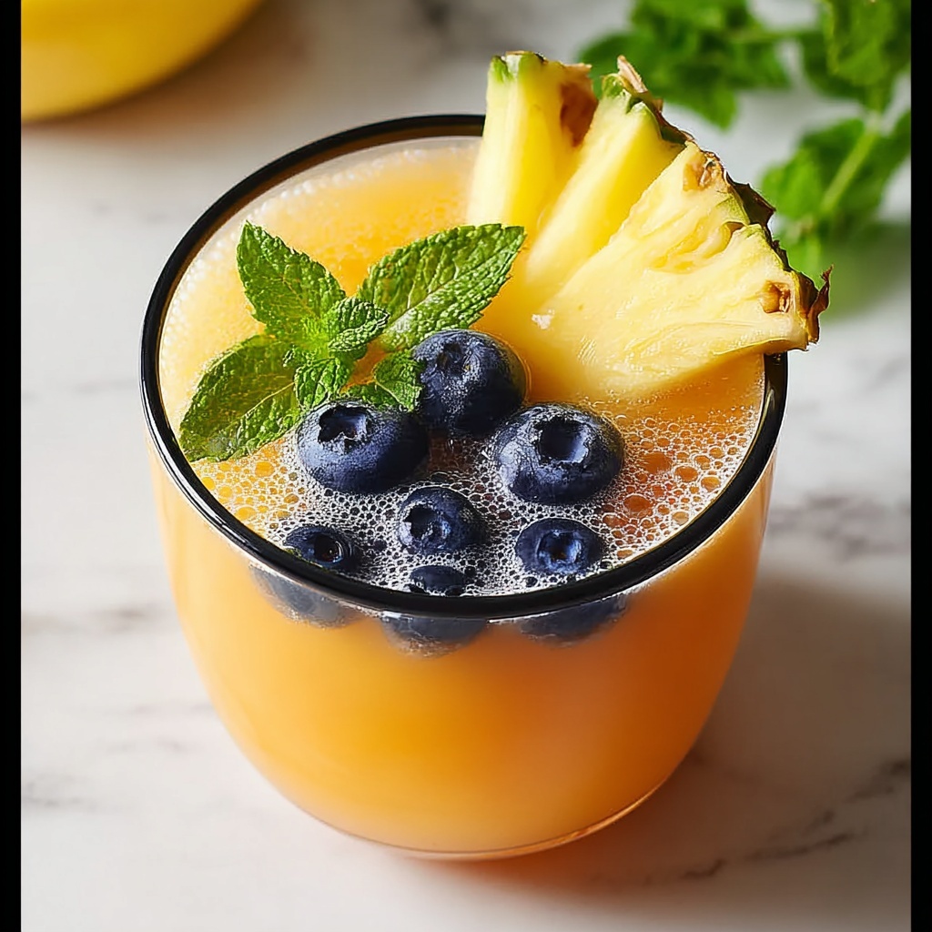 Blueberry Pineapple Tequila Sour Recipe - Recipe Image