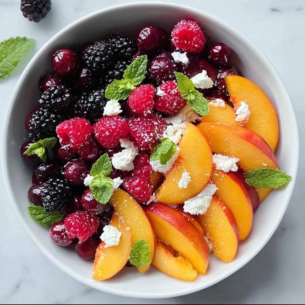 Peach Berry Fruit Salad Recipe - Recipe Image